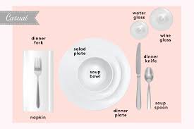 This is the style of place setting you will see used at fine dining restaurants, formal events, and black tie weddings. How To Set A Table Basic Casual And Formal Table Settings Real Simple