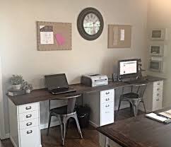 Awesome Two Person Home Office Two Person Desk Design Ideas For Your Home Office Home Office Design Home Office Desks Office With Two Desks