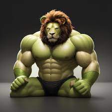 DreamShaper prompt: Puppy lion with hulk costume, - PromptHero
