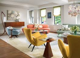 If you want to design a modern living room, but don't want your home to look like everyone else's, don't fret. Elegant Pastels Elledecor Com Mid Century Modern Living Room Mid Century Modern Living Mid Century Living Room