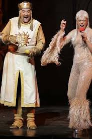 Lady Of The Lake Knights Of The Round Table Ahmanson Theatre Theatre Reviews Sara Ramirez