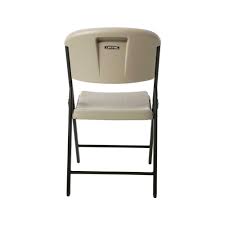 80203 Lifetime Classic Commercial Folding Chair 32 Pack Features A Blow Molded Seat And Back Putty With A Steel Folding Folding Chair Chair Light Chair