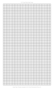 Pour faire de la reproduction sur quadrillage. Graph Paper Template 8 5x14 Legal Printable Pdf Papier Quadrille Pixel Art A Imprimer Feuille Quadrillee