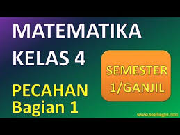 Matematika Kelas 4 Pecahan Dan Bentuk Pecahan Semester 1 Ganjil Youtube Matematika Kelas 4 Matematika Pecahan