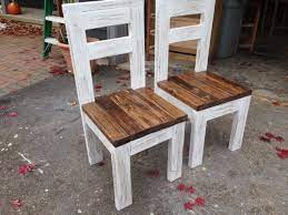 If constructed out of treated wood or cedar, or even painted with exterior paint, it would be perfect for the front porch! Diy Chairs Diy Dining Room Dining Room Chairs Diy Farmhouse Chairs