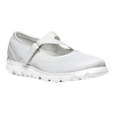Womens Propet Travelactiv Mary Jane Size 9 4e White Nylon
