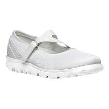 Womens Propet Travelactiv Mary Jane Size 9 4e White Nylon