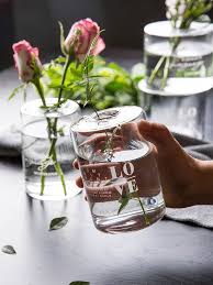 摩登主妇北欧风耐热玻璃花瓶创意干花香薰瓶插花水培瓶装饰摆件 淘宝网 table decorations decor glass vase