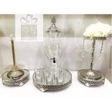 Uclu Jardinyer Set Aynali Gumus Renk Sunumluk Dogum Gunu Hastane Bebek Soz Nisan Ev Dekorasyon 328625135 Antika Renkler Bebek Sozleri