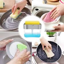 Don't have the part in front of you? Buy Sky Touch Soap Pump Dispenser And Sponge Holder For Kitchen Sink Dish Washing Soap Dispenser 13 Ounces Silver Online Shop Home Garden On Carrefour Uae