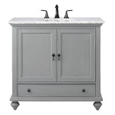 This elegant collection offers 2 doors and many full extension drawers with. Home Decorators Collection Newport 37 In W X 21 1 2 In D Bath Vanity In Pewter With Granite Vanity Top In Grey 9085 Vs37h Pg The Home Depot