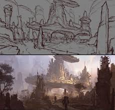 Daily Sketches Krishna Raju Environment Concept Art Environmental Art Sketches