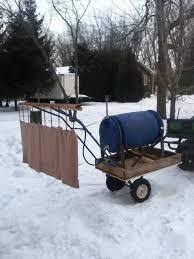 A Little Homemade Zamboni For The Odr What A Beauty Gongshow Backyard Rink Ice Rink Zamboni