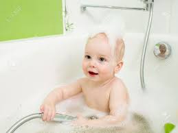 Baby in the bath tub. Baby Toddler Taking Bath In A Shower Stock Photo Picture And Royalty Free Image Image 28095829