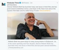 His mind his still sharp as every. This Is How Mahesh Bhatt Is Trying To Save Himself And Sadak 2 From Backlash By Sponsored Articles We All Know How Did He Launch Young Actresses Like Jiah Khan Rhea