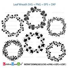 Download Laurel Wreath Svg Floral Wreath Svg Flower Svg Flower Circle Svg Flower Ring Instant Download S Flower Svg Svg Digital Clip Art
