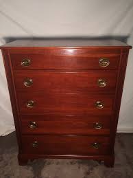 Vintage Mid Century Willett Solid Cherry Dresser Chest With 5 Drawers Cherry Wood Dresser Wood Dresser Dresser With Mirror