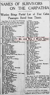 Image Result For Titanic Pictures Of The Dead Names Titanic Survivors Titanic Titanic Facts
