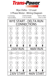Understanding 12 wire generator diagrams. Kaman Distribution Transpower 3 Phase 12 Lead Wye Delta Diagram Page 1