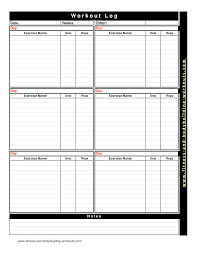 Maxresdefault bodybuilding excel spreadsheet meal plan template planner program. Blank Workout Chart Templates At Allbusinesstemplates Com