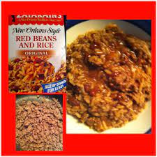 Cook Zatarain S Red Beans And Rice Then Add Cooked Ground Deer Meat When Done Stir And Yum Deer Meat Recipes Deer Recipes Venison Recipes