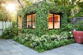 Connect the line to the left top cross line by creating a curve that travels inward and then back out. Vine Covered Walls Let You Enjoy The Outdoors For The Best Part Of The Year