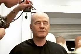 He keeps the rest of his face clean shaven so that there is a distinct line where the facial hair begins. Bryan Cranston Becomes Walter White In New Time Lapse Video Rolling Stone