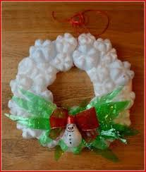 Xmas Wreath From Recycled Materials Recycled Christmas Decorations Recycled Christmas Tree Christmas Tree Paper Craft