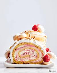 Raspberry White Chocolate Buche De Noel Recipe Christmas Food Desserts Fun Desserts Dessert Recipes