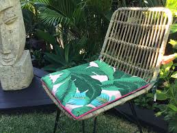 Chair Pads Palm Leaf Cushions Banana Leaf Outdoor Cushions Etsy Chair Pads Tropical Chairs Outdoor Pillows