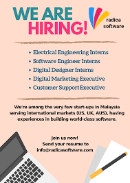 Right now we have 3 available my electrical engineering internships from employers like intel malaysia is also rising in popularity among international university students: Radica Software Digital Marketing Executive Customer Support Executive Digital Designer Interns Software Engineer Interns Electrical Engineer Interns