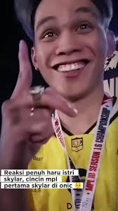 Reaksi penuh haru istri skylar, cincin mpl pertama skylar di onic 🥹🥹...