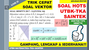 Rangkuman contoh soal pembahasan vektor contoh soal vektor 2 dimensi matematika, 10 06 2019 rumus co id setelah sebelumnya kita membahas tentang rumus persamaan nilai mutlak kali ini kita akan membahas contoh soal hots matematika smp gambar doc sumber : Soal Hots Vektor Matematika Cara Golden