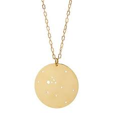 Astrology Necklace Julie Nolan Brass Constellation Zodiac Sign Stars Astrology Necklace Zodiac Jewelry Constellation Necklace