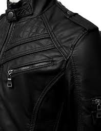 Robot Check Leather Jacket Men Jackets Men Fashion Leather Jacket Men Style