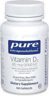K2 is an essential cofactor for vitamin d metabolism. Amazon Com Pure Encapsulations Vitamin D3 125 Mcg 5 000 Iu Supplement To Support Bone Joint Breast Prostate Heart Colon And Immune Health 120 Capsules Health Personal Care
