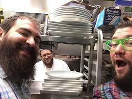 When my good friend Mendel Segal of Mendel's Foods LLC comes to Kosherfest  and we were both working (well he was, I was just taking open mouth selfies  and videos) all day