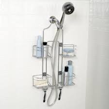 Amazon Com Zenith Products 7446ss Expandable Shower Caddy For Hand Held Shower Or Tall Bottles Chrome Shower Caddy Bathtub Organization Shower