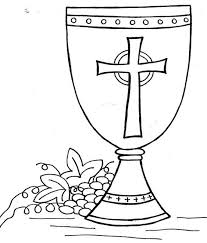 You could also print the picture while. Chalice And Bread Coloring Pages