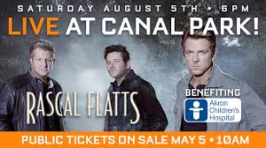 rascal flatts concert coming aug 5 to canal park akron