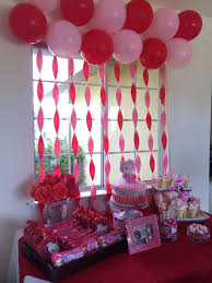 Hello Kitty Dessert Table Kitten Birthday Party Hello Kitty Party Homemade Party Decorations