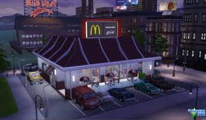 Luniversims Mcdonald Restaurant 80 S Sims 4 Downloads Sims Sims 4 Sims 4 Restaurant
