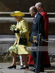 Queen Elizabeth Ii And Prince Philip Duke Of Edinburgh Leave After Queen Elizabeth Lady Louise Windsor Queen Elizabeth Ii