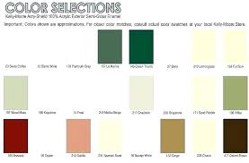 Exterior Paint Colors Chart Tubon Info