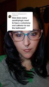 Woman in Wheelchair with Colostomy