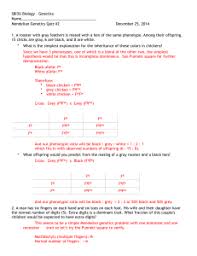 Show me that you understand how to predict the possible outcome of mono and dihybrid crosses using punnett squares. Monohybrid Dihybrid And Test Cross Test