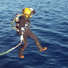 Deep sea diving suit modern. The Skins U S Navy Divers Work In