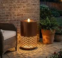 Tabletop Water Fountain Candles