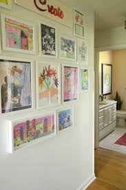Creating A Kids Art Gallery Wall Art Wall Kids Kids Art Display Wall Kids Art Galleries