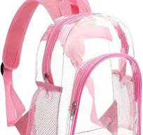 Transparenter Rucksack für Herren und Damen, robuster PVC-Kunststoff,  transparent, lässiger Rucksack, Schulrucksack, durchsichtig, Büchertaschen  für ...
